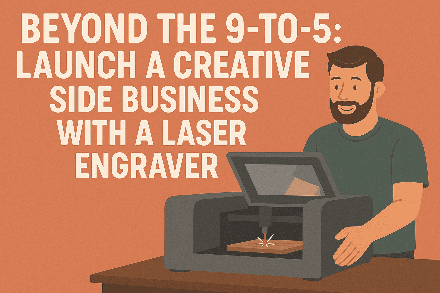 Beyond the 9-to-5: Launch a Creative Side Business with a Laser Engraver - Leveled Up Dads
